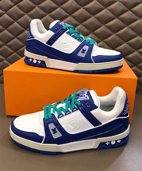 tenis da louis vuitton azul|louis vuitton sneakers.